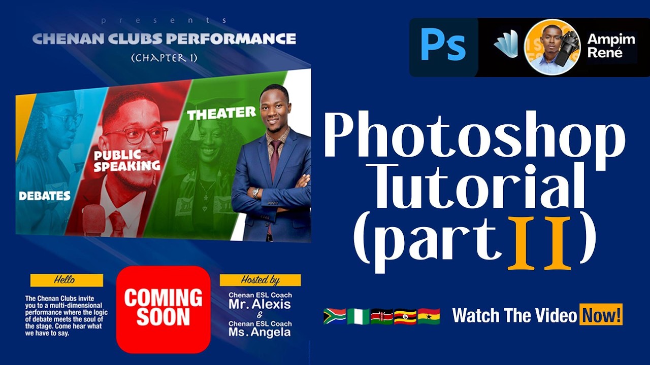 TUTORIAL(Part2 ) | PHOTOSHOP SCHOOL ACTIVITY Poster Design