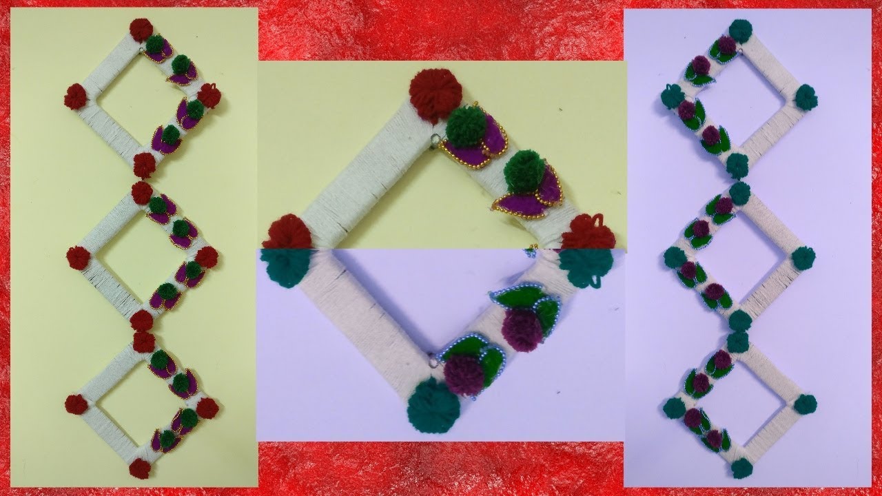 DIY | Wall Hanging using Cardboard & Woolen | Home Decor Idea | Best out of Waste | Craft