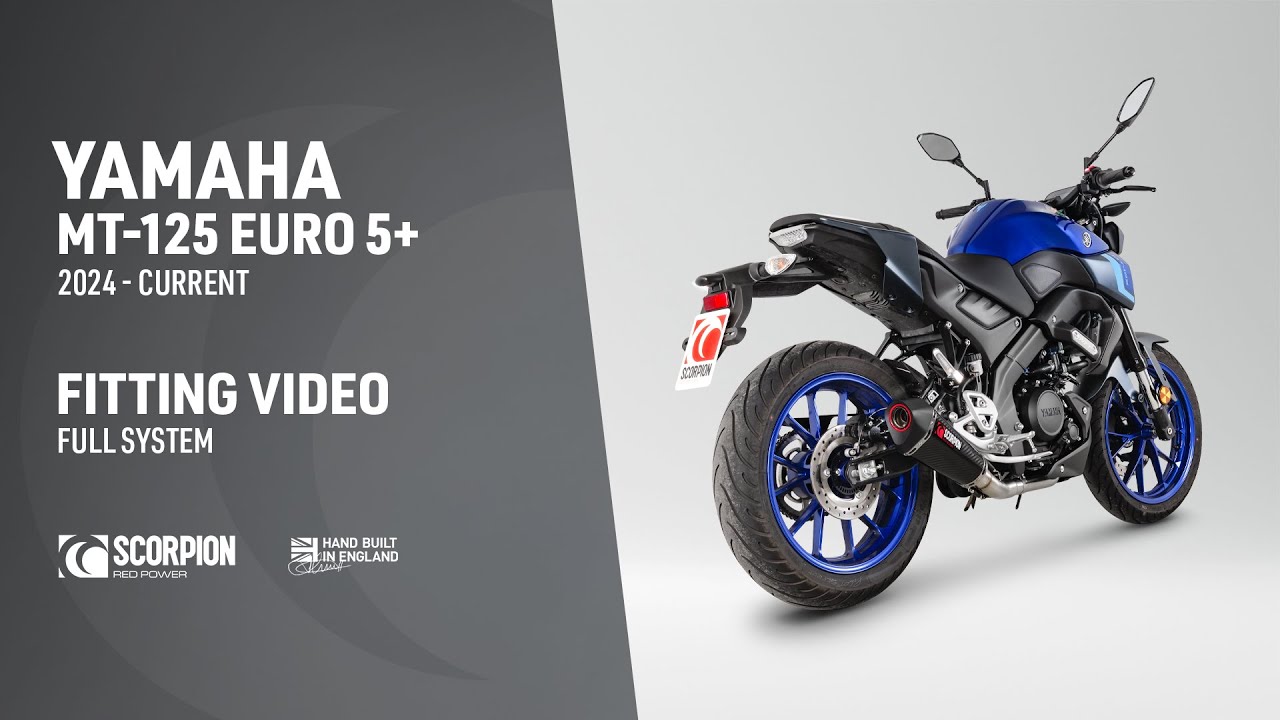 Yamaha MT-125 Euro 5+ Scorpion Exhaust Fitting Video