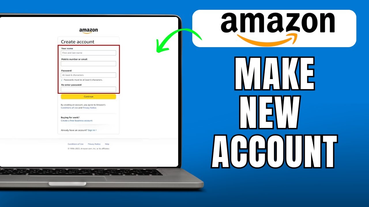 How to create a New Account on Amazon? (Step by Step Guide)