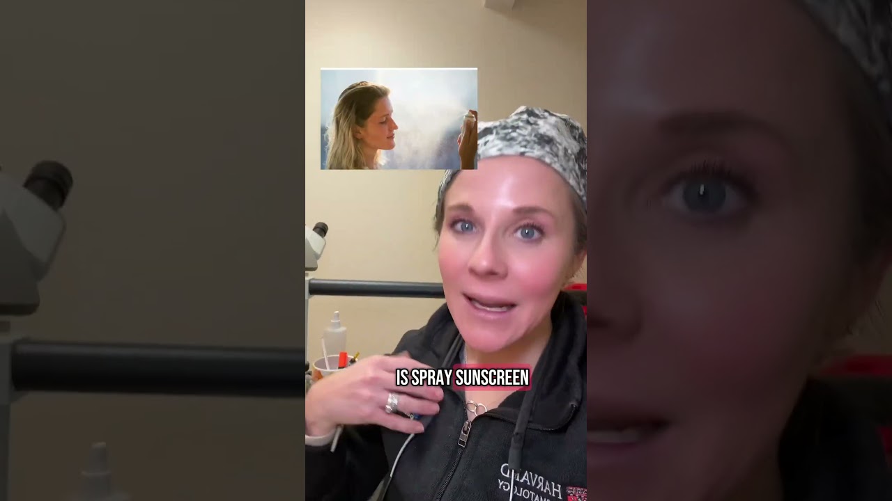 3 things I would never use in a poorly ventilated space as a dermatologist #dryshampoo #sunscreen