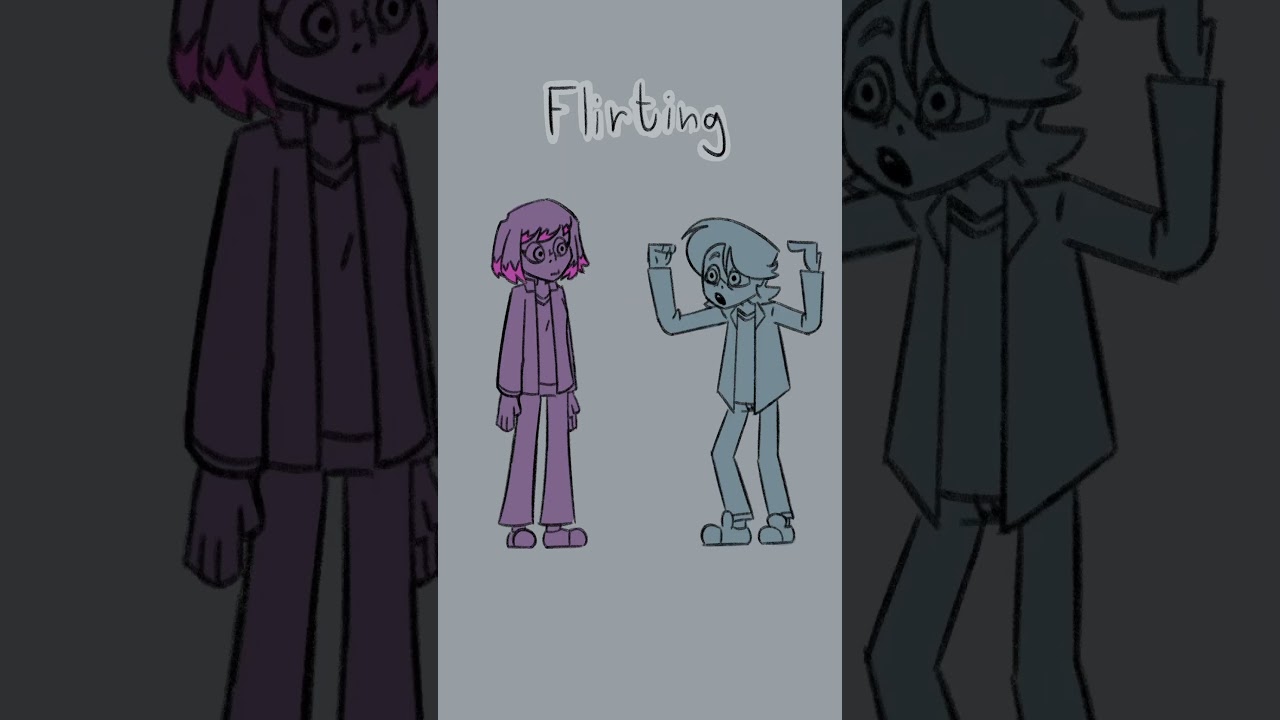 Flirting  #animation  #art  #digitalart #noai  #humanart