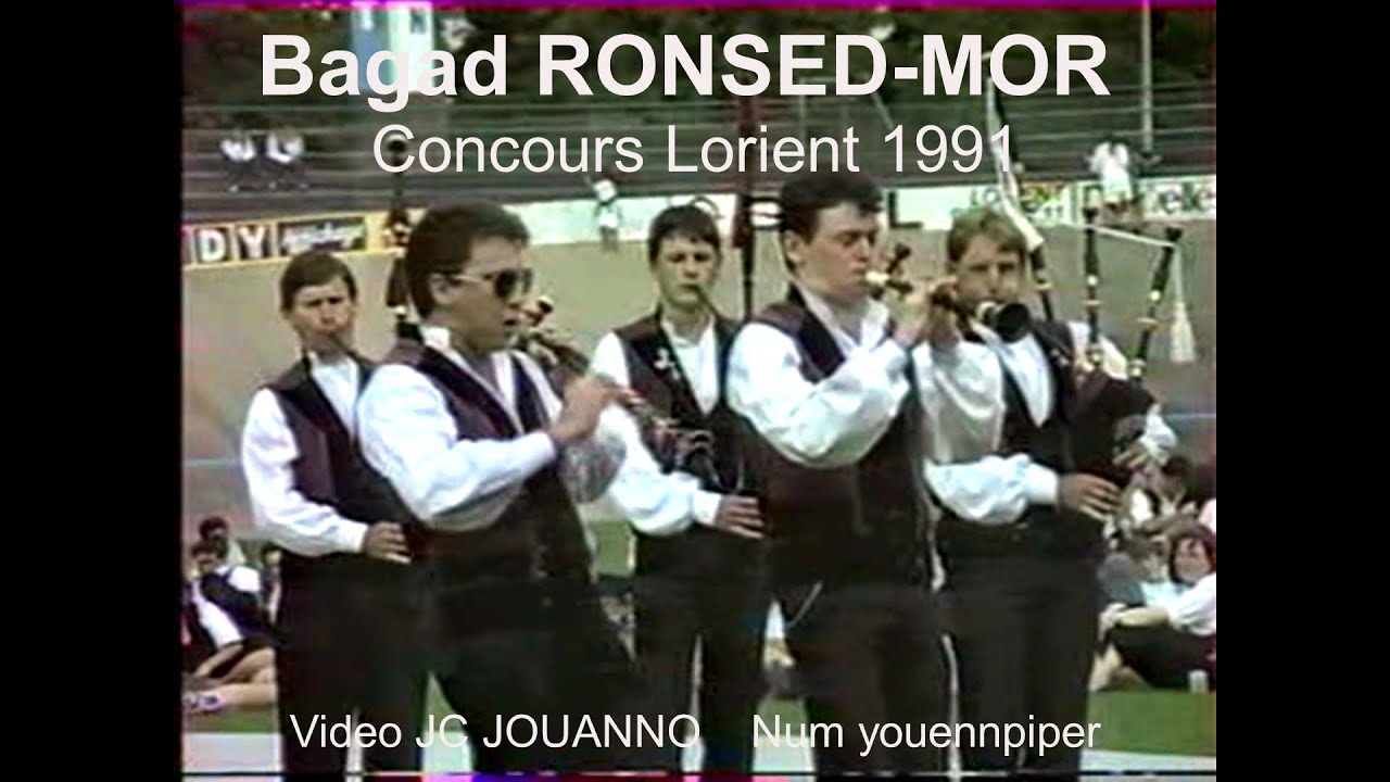 1991 Bagad RONSED-MOR  Concours Lorient   Video JC Jouanno  Num Youennpiper juillet 2025
