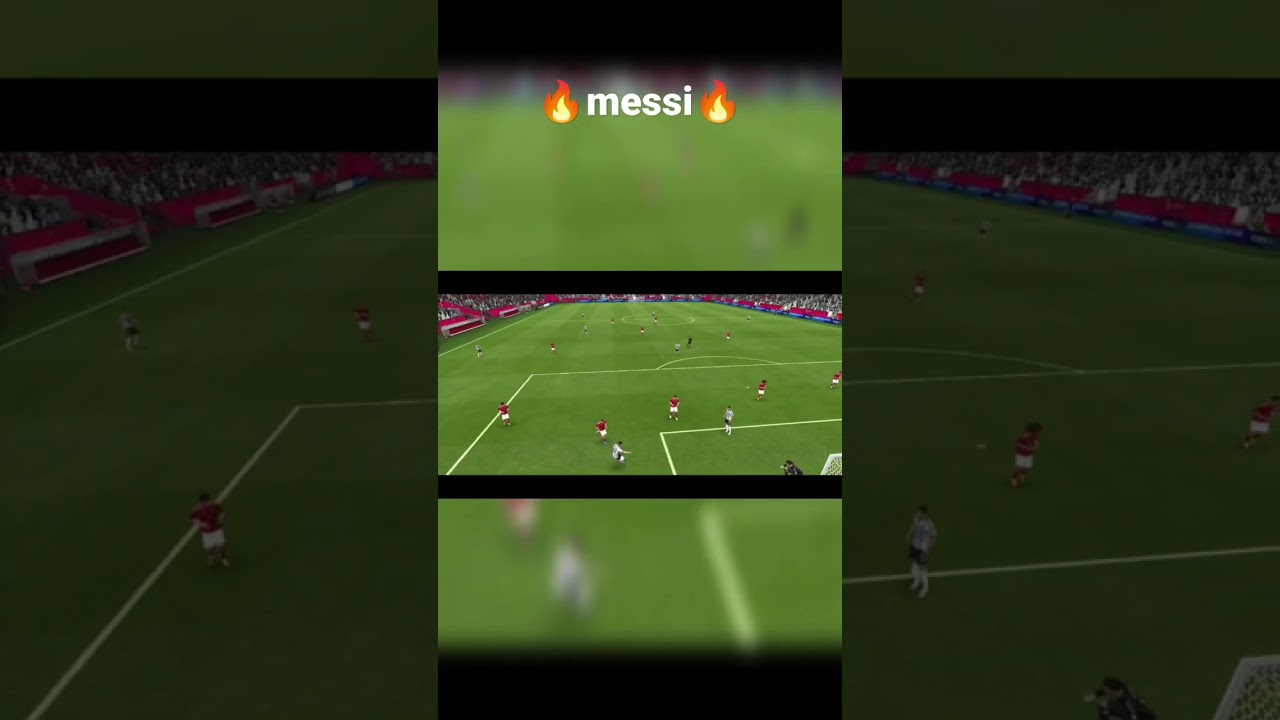 three flicks🤯 for a goal🔥 | messi 🤯🔥 #fifa20 #messi #shorts