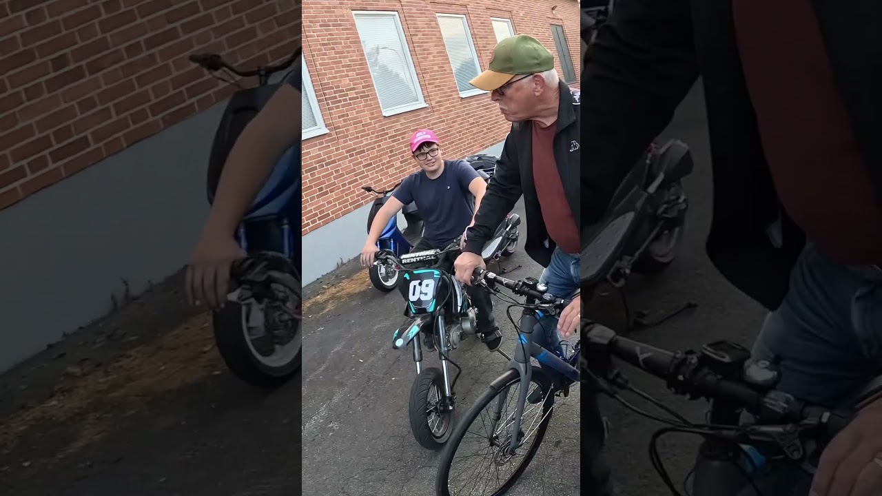 Arg gubbe ute och cyklar🫣🙏😂