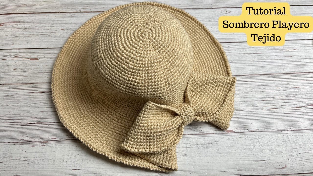 Tutorial Sombrero Tejido a Crochet💜Mayelin Ros