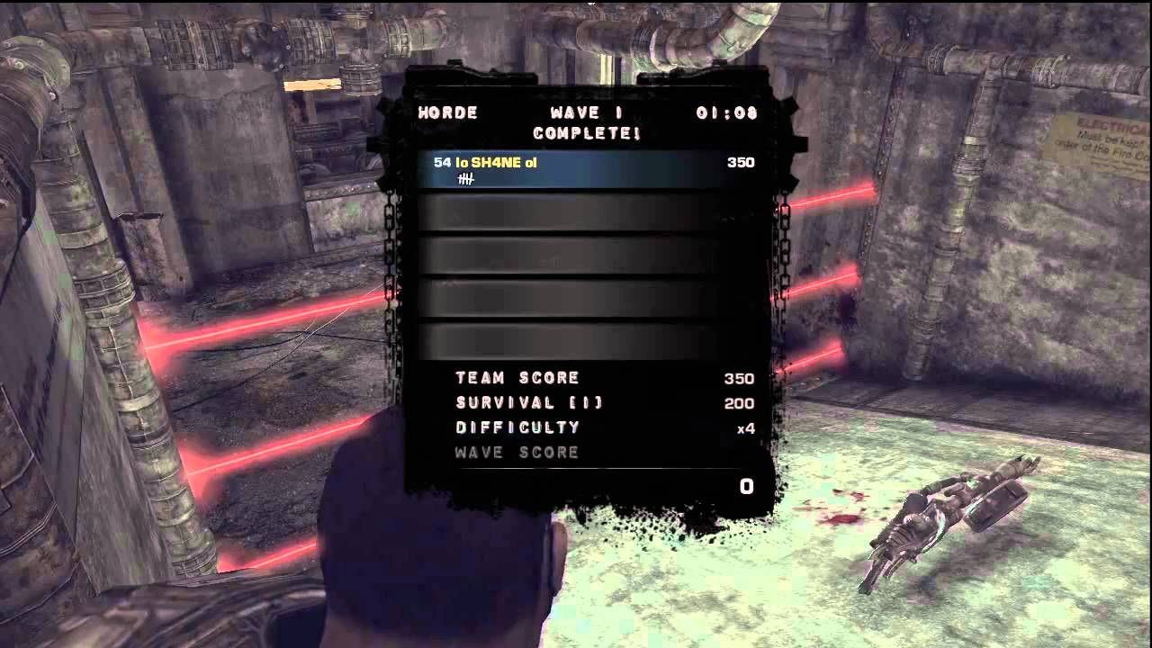 Gears of War 2 easy xp stupid tickers horde insane