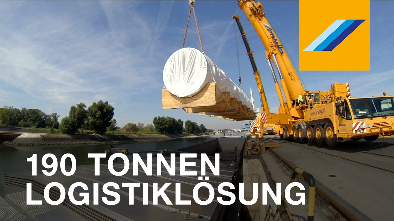 Logistiklösung für 190 Tonnen Hochdruckbehälter  |  Kraftwerksbau