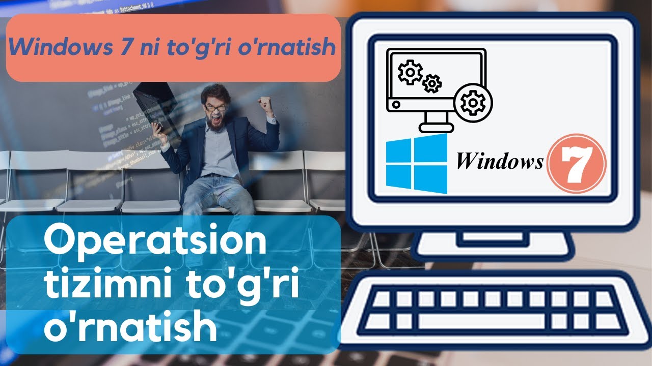 Windows 7 o'rnatish | kompyuterga windows o'rnatish | install windows 7