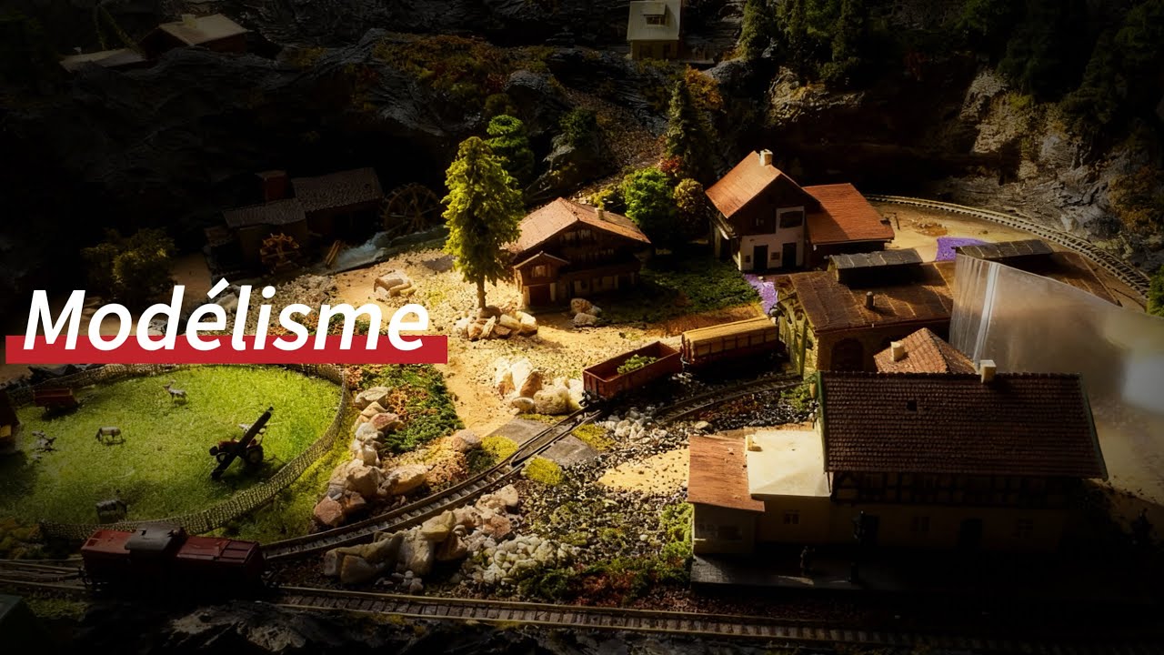 Modélisme échelle un 1/160. Création de A à Z, des décors.