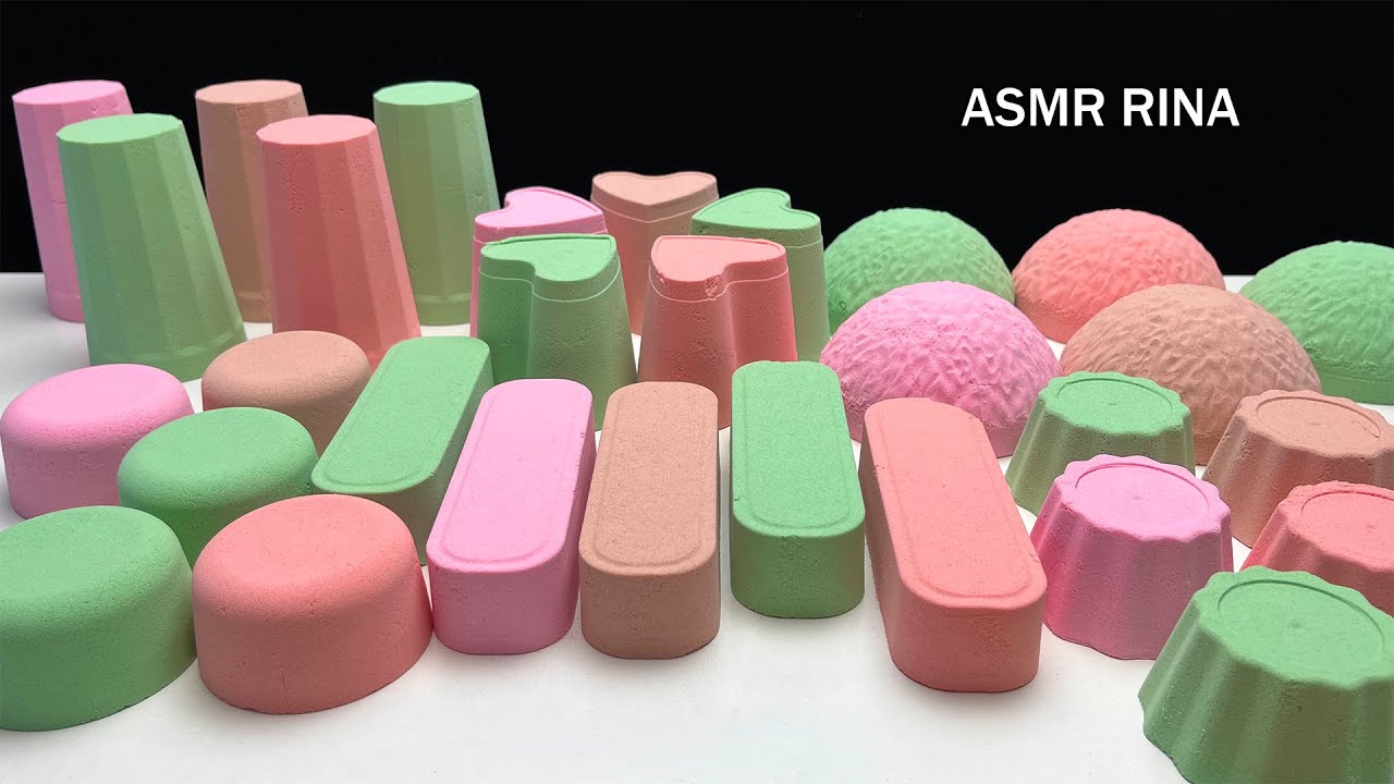 ASMR baking soda pastel colors