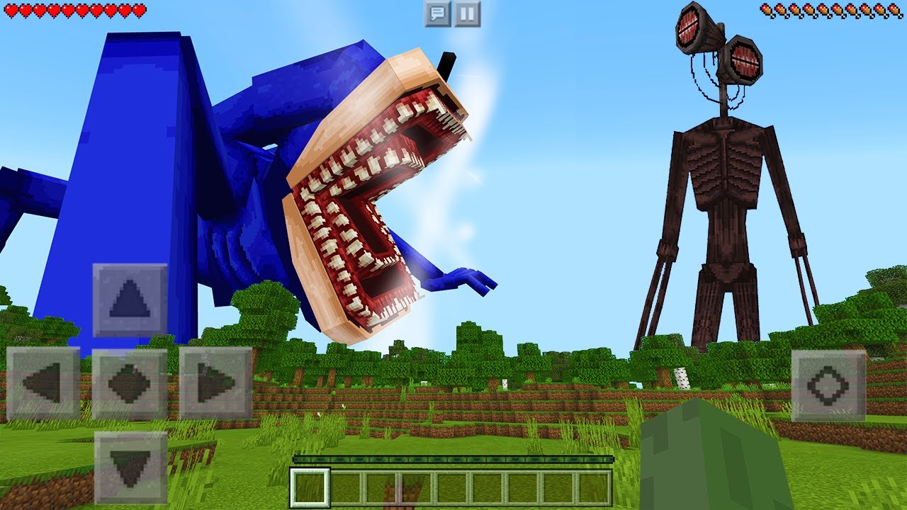 I Found NEW SHIN SONIC vs NEW SIREN HEAD in Minecraft Pocket Edition...