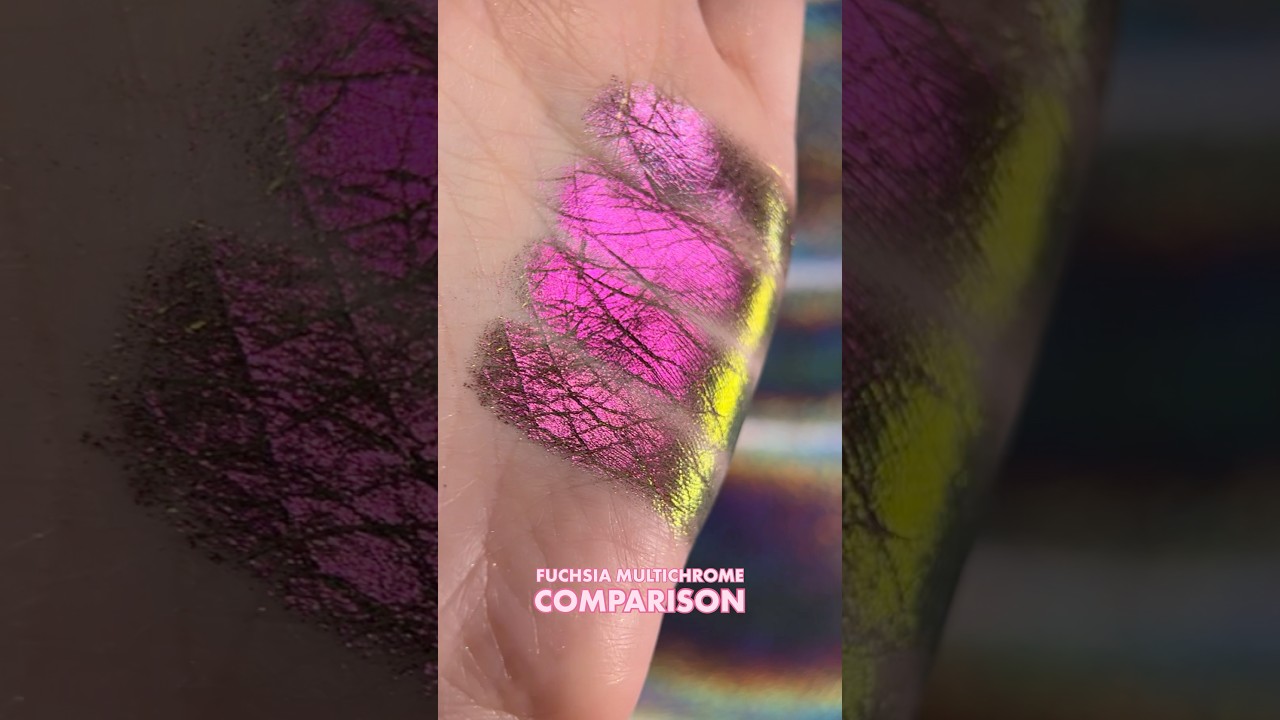 Fuchsia multichrome swatch comparison