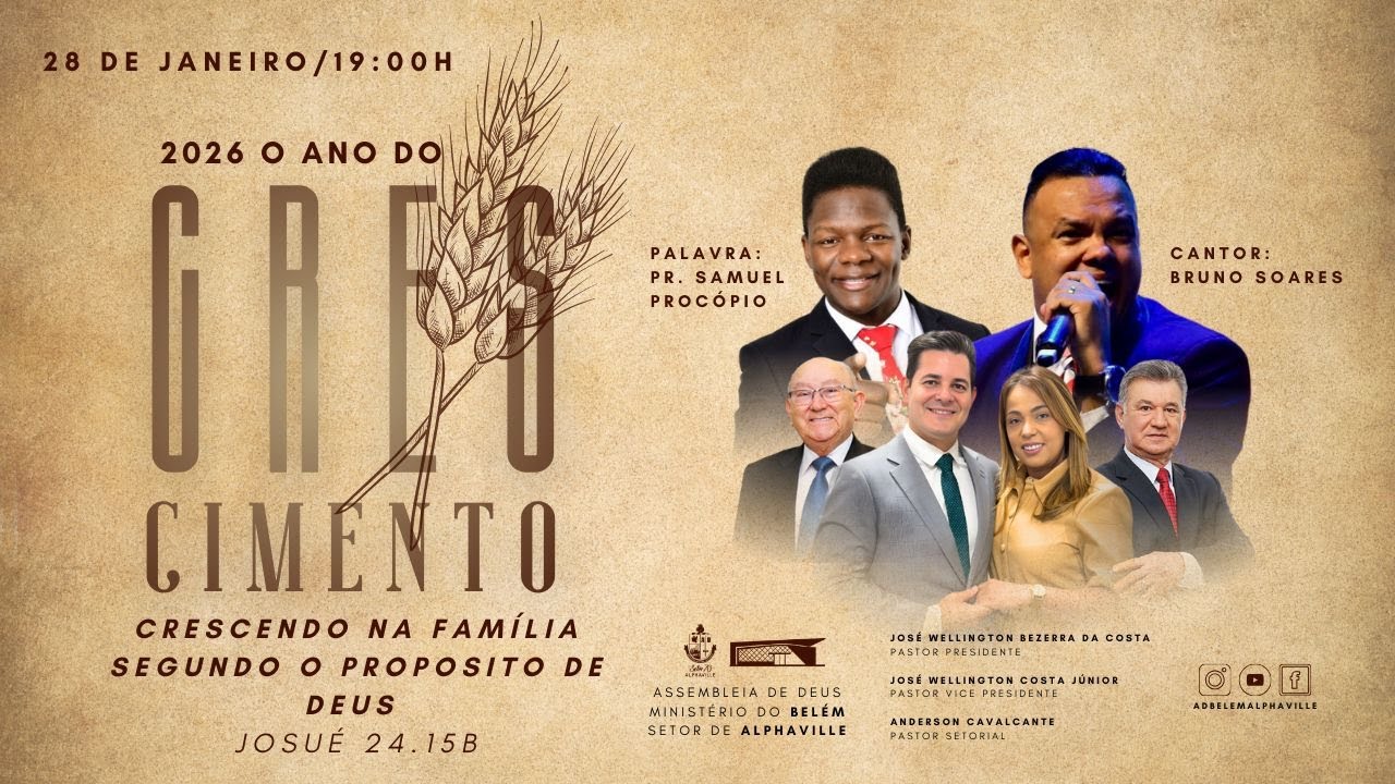 CULTO DE ENSINO - ANO DO CRECIMENTO-28/01/2026 | AO VIVO