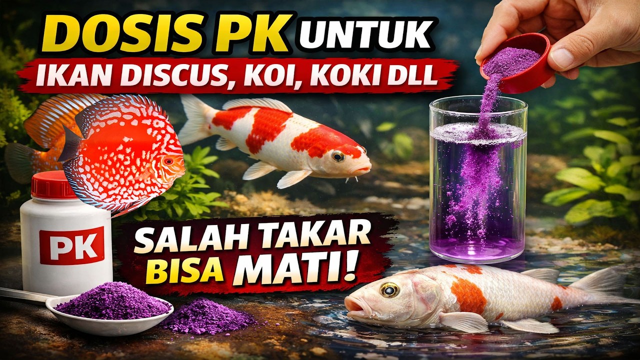 DOSIS PK OBAT STERIL UNTUK IKAN HIAS DISCUS YANG BENAR ! SALAH TAKAR BISA M4TI | KOI KOKI | aquarium