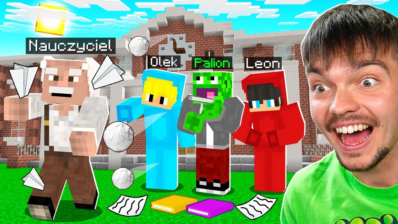 PRANKUJEMY NAUCZYCIELI DOPÓKI NIE WYJDĄ Z LEKCJI w Minecraft!