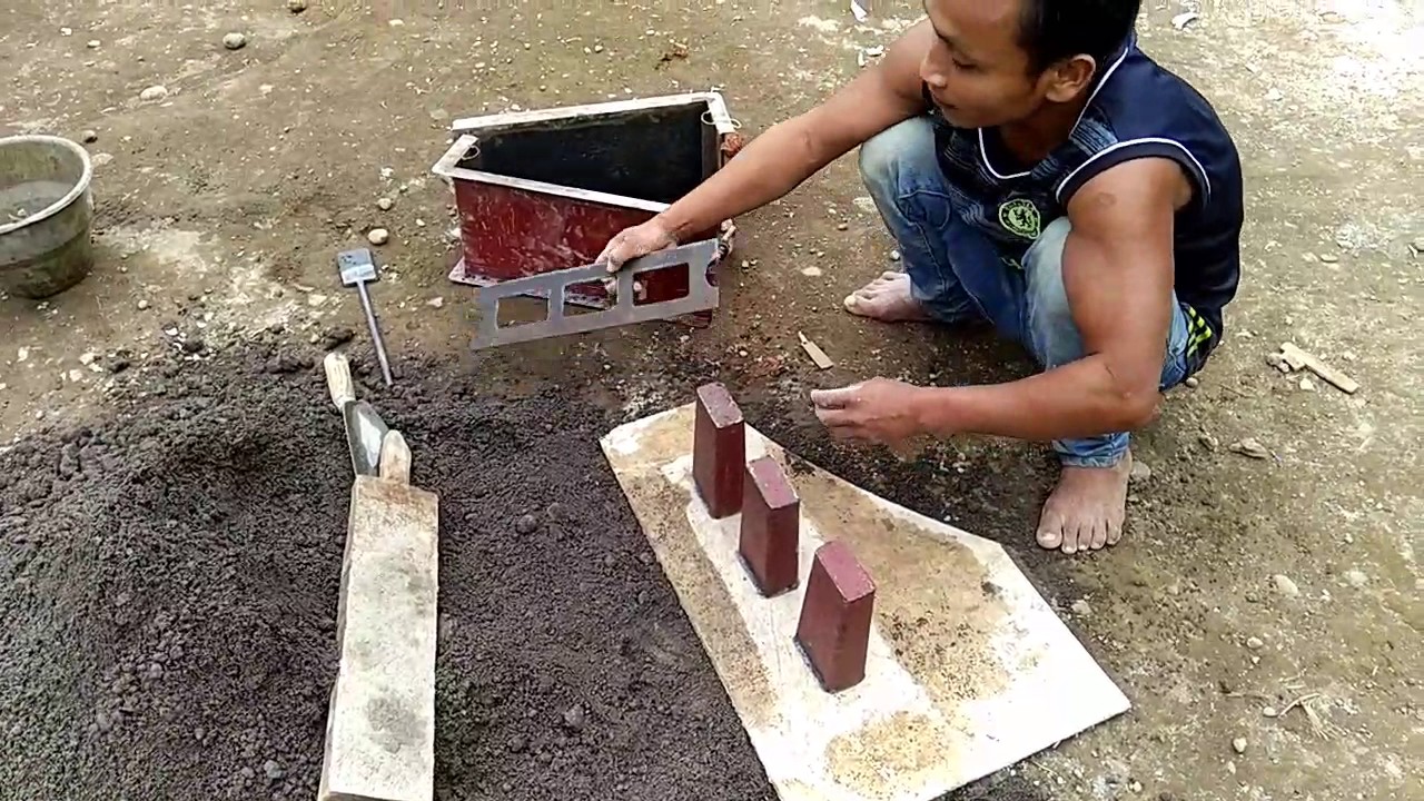 Cara membuat batako dengan menggunakan pasir Alas