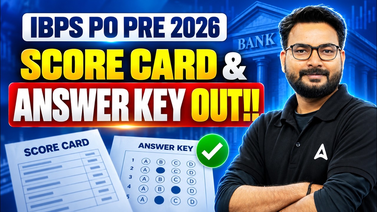 IBPS PO Prelims Score Card 2026 Out | Answer Key + How to Check Marks | IBPS PO Pre Result