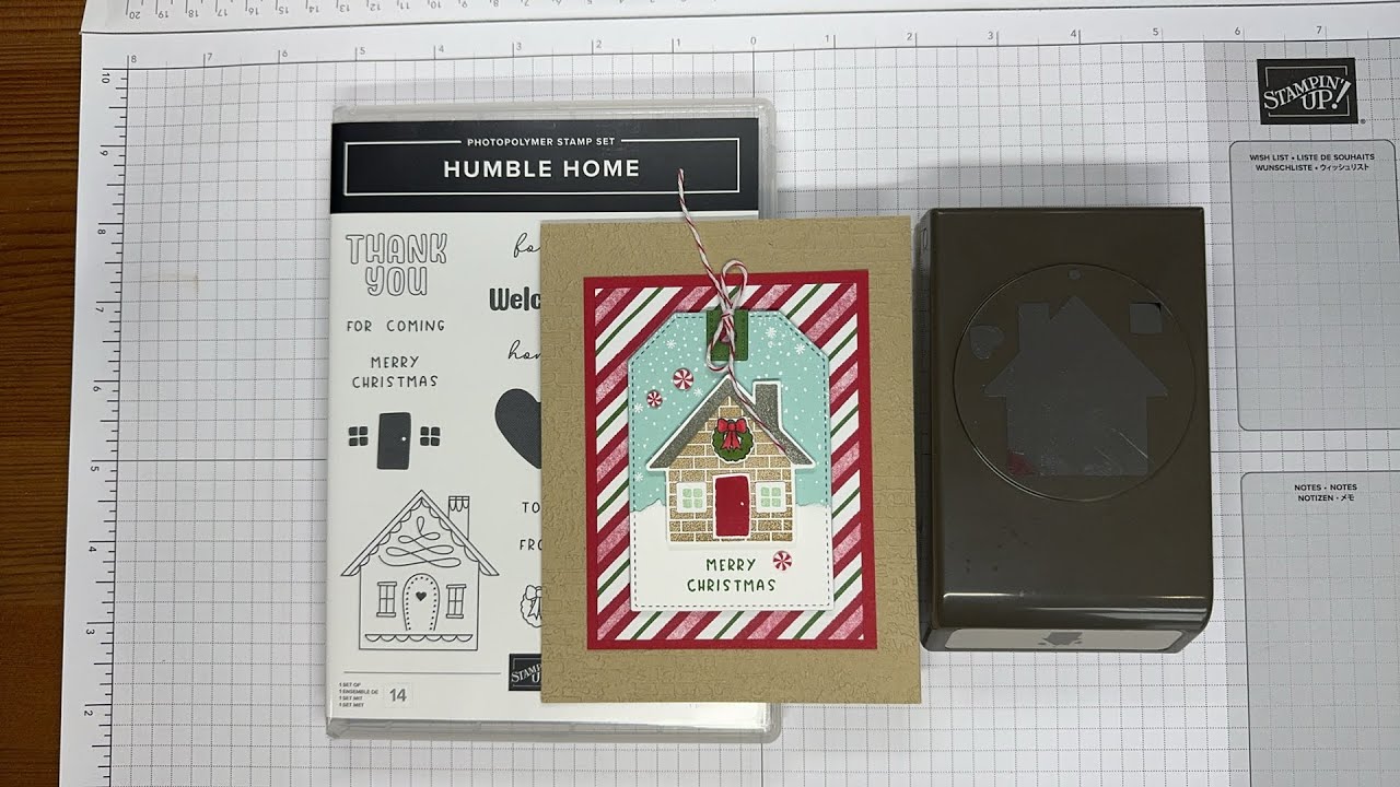 Stampin’ Up! Урок по изготовлению рождественской открытки Humble Home #сделайсам #бумажноекрафт #...