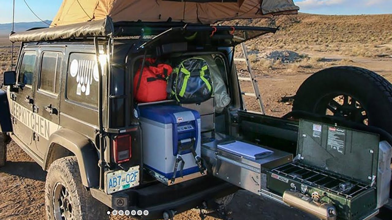 Overlanding Gourmet Kitchen Sliding out Camp Cooking