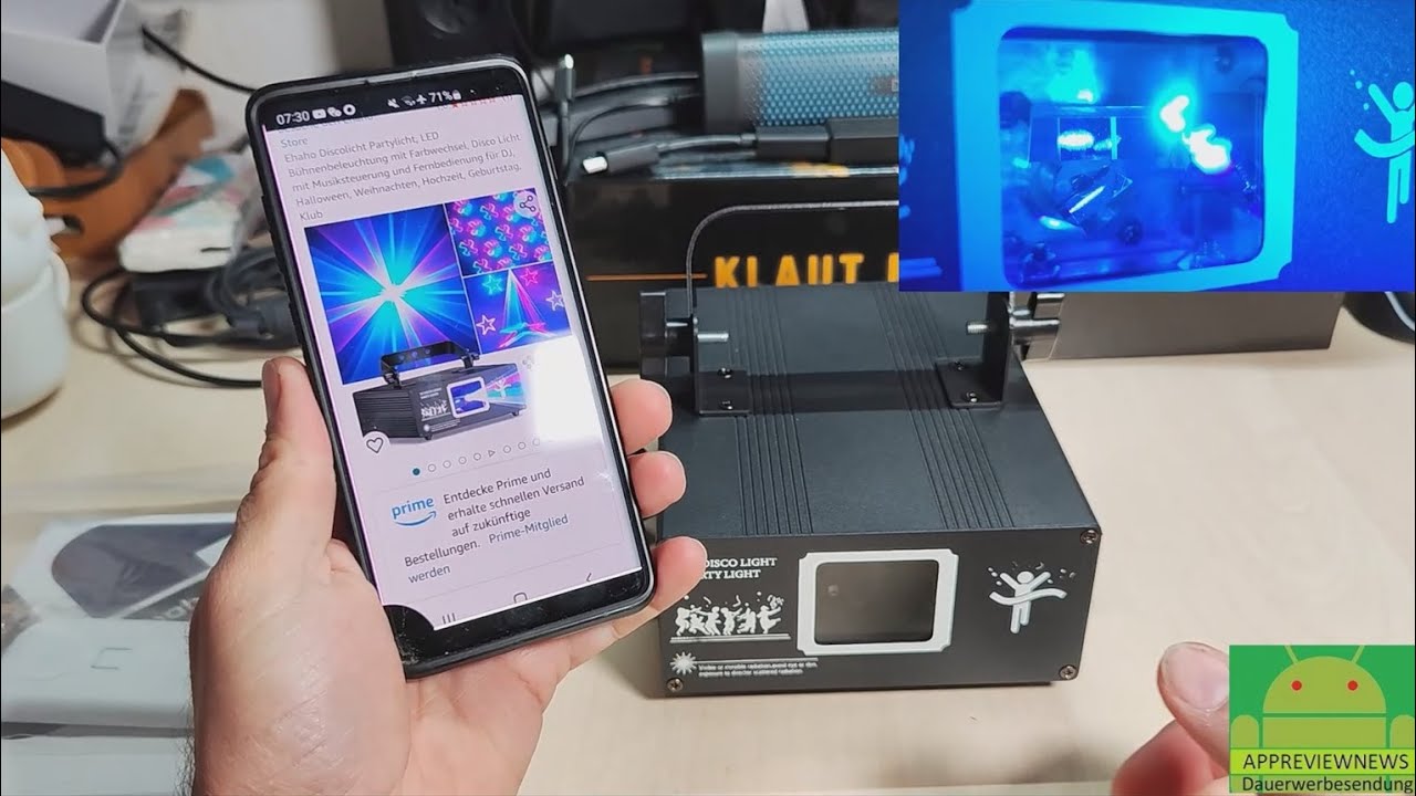 Spektakuläre Diskolicht Show mit Ehaho Laser-Effekten! ideal für deine Privat Party