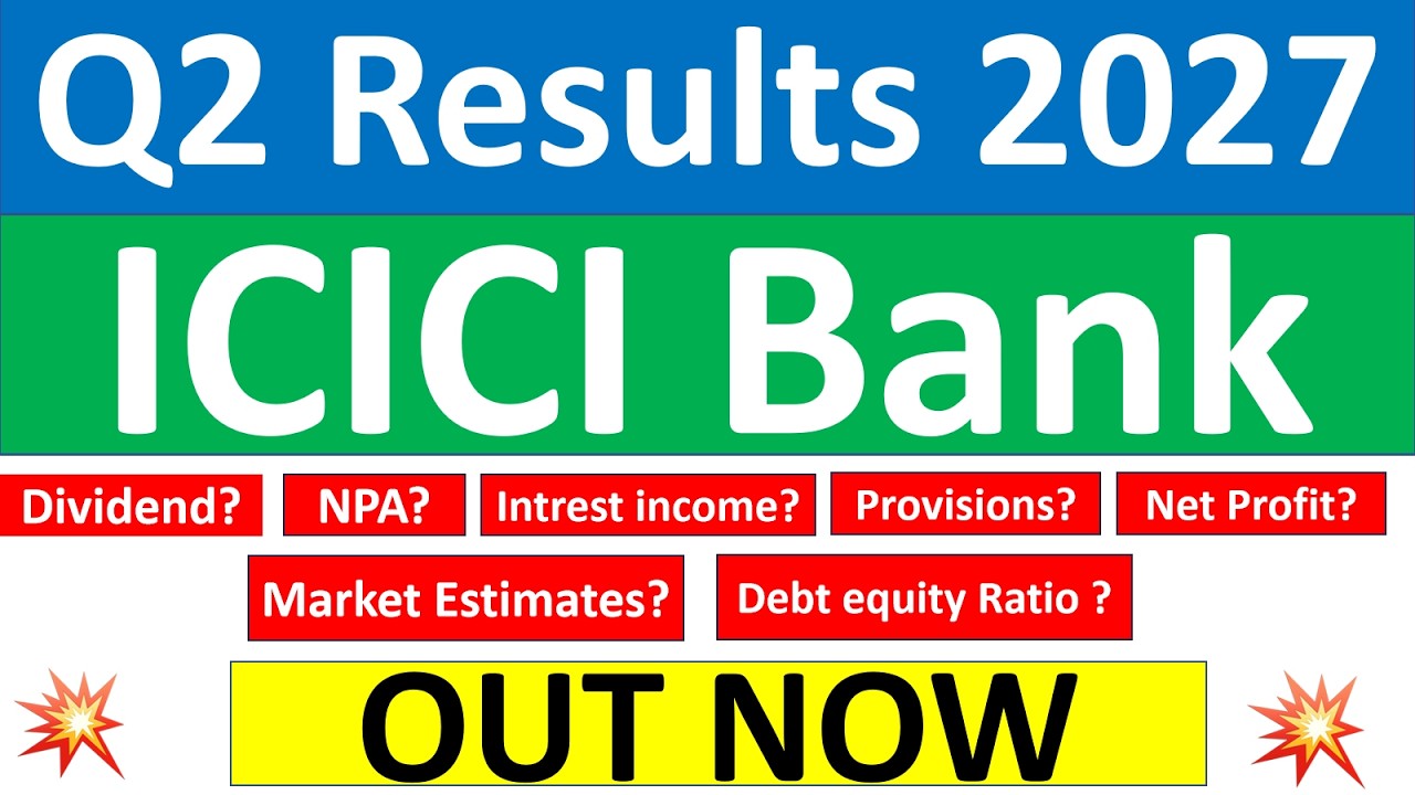 ICICI Bank Q2 results 2027 | ICICI Bank results today | ICICI Bank Share News | ICICI Bank news