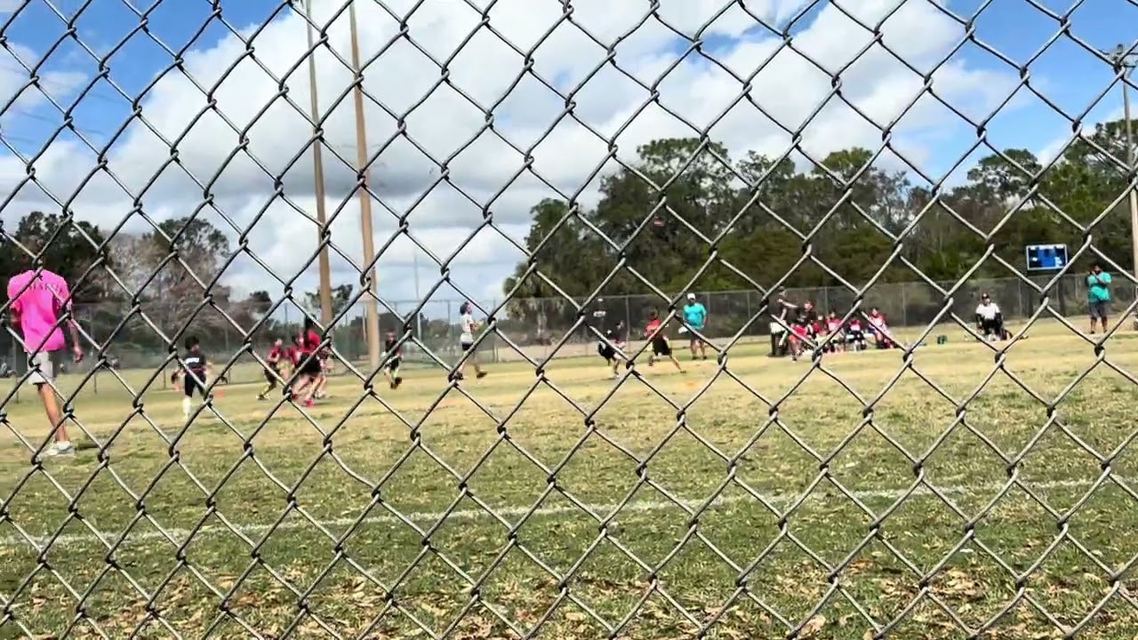 U11 Flag Football Playoff game Giants vs Texans Texans win 27-21
