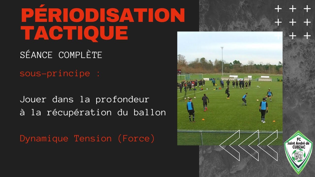 Périodisation Tactique 👨‍🏫⚽ Séance complète 🎯🥇 Jouer dans la profondeur à la récupération du ballon