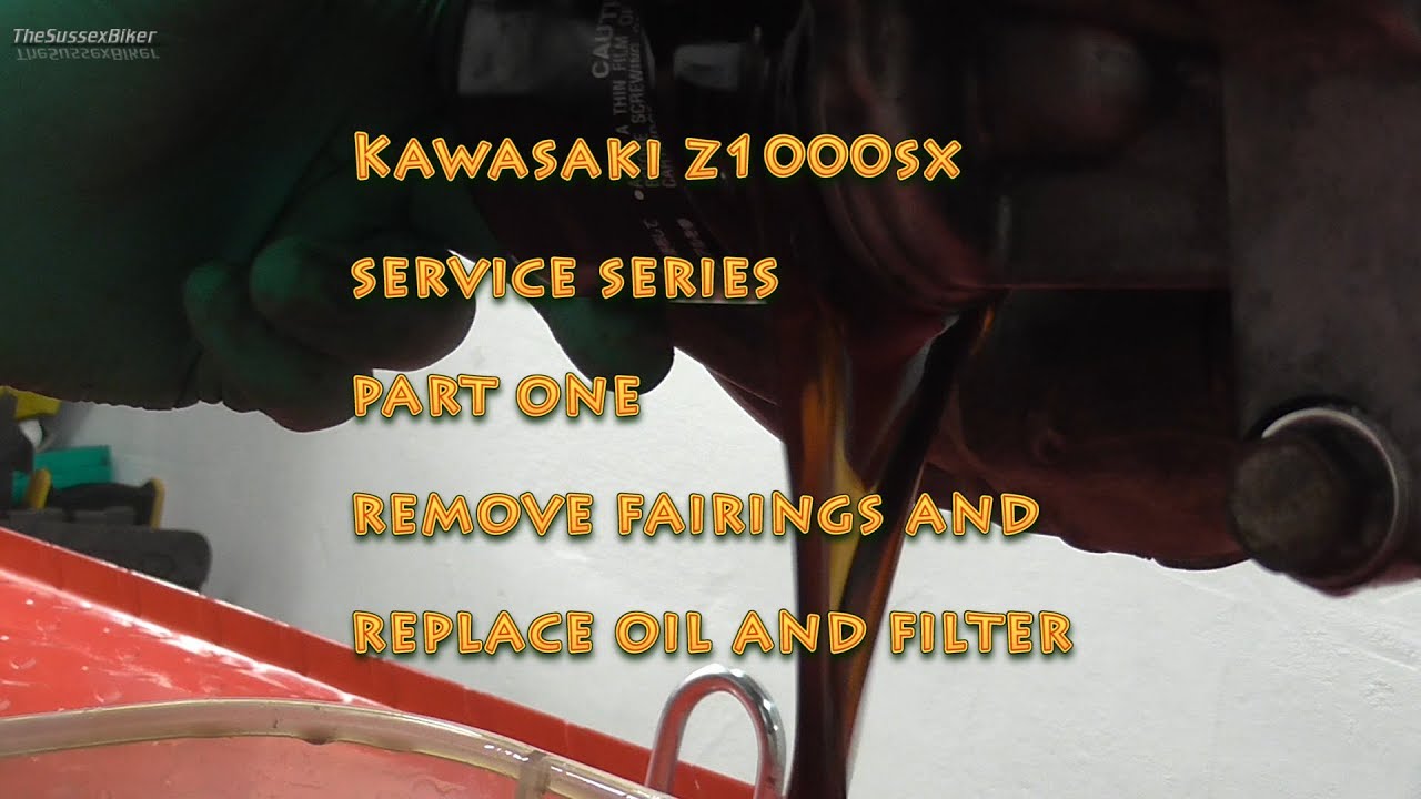 Z1000SX Service Series -Part One Remove Fairings /Oil and Filter