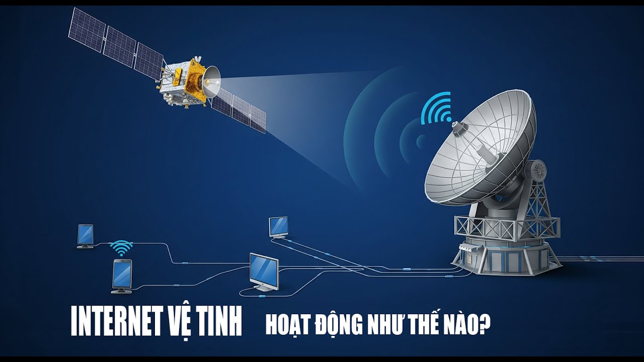 Internet vệ tinh hoạt động như thế n&agrave;o