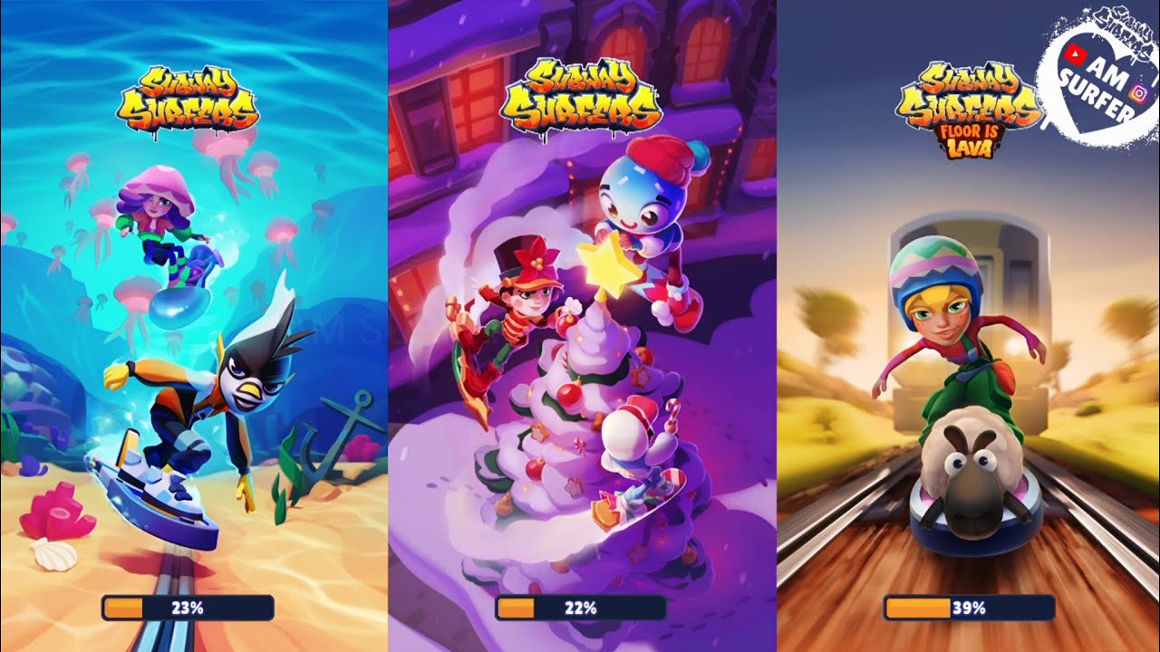 Subway Surfers : Underwater 2024 vs Winter Wonderland 2024 vs Easter Ireland 2024