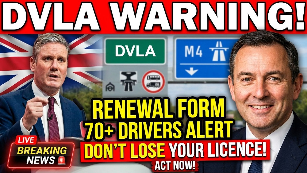 🚨 ПРЕДУПРЕЖДЕНИЕ DVLA ДЛЯ ВОДИТЕЛЕЙ 70+ &mdash; Пропустите эту форму продления, и вы можете лишиться пр...