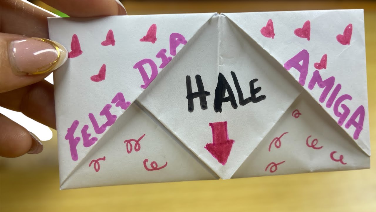 C&oacute;mo hacer carta para mi mejor amiga - Carta facil de papel