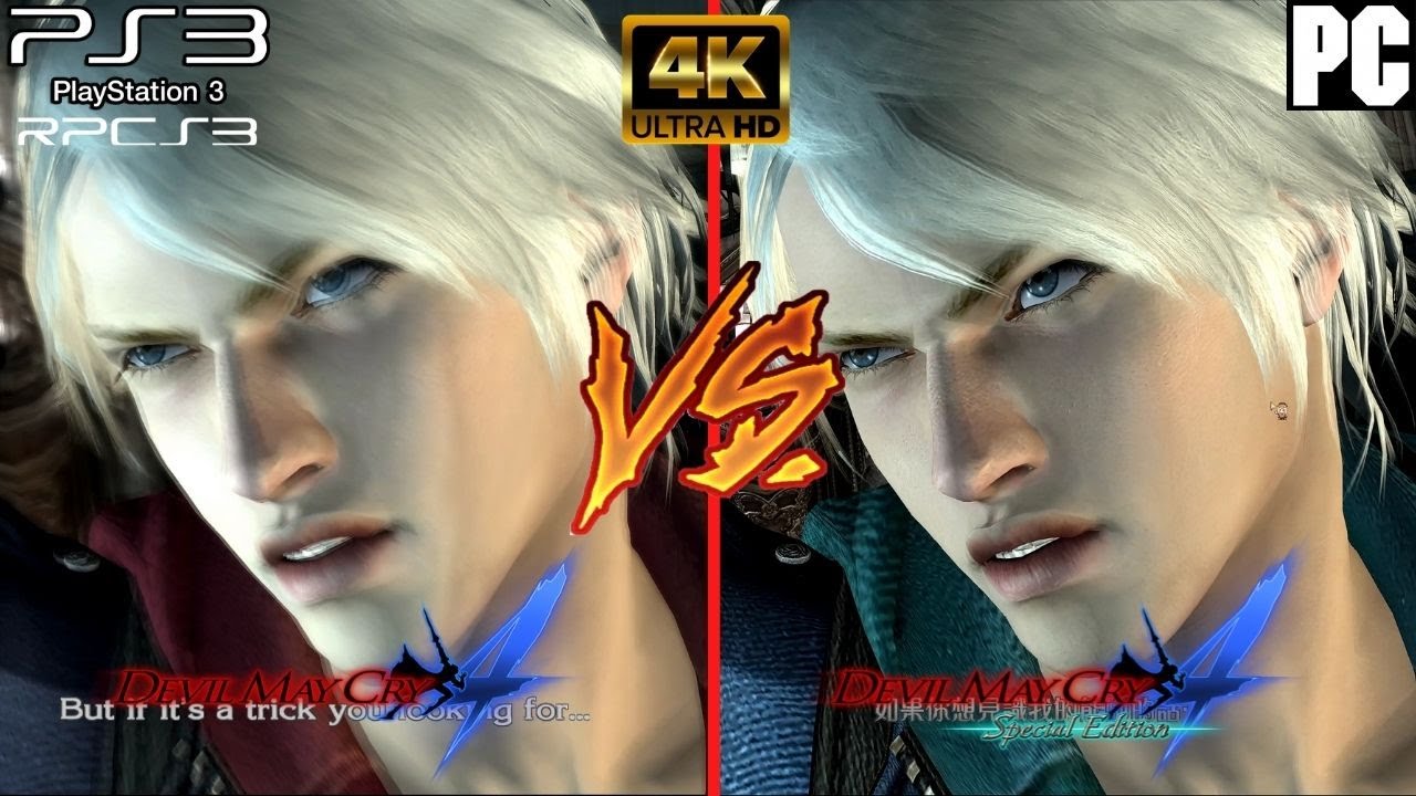 Devil May Cry 4 | PS3 (Orginal) vs PC (Special Edition) Gameplay Comparison