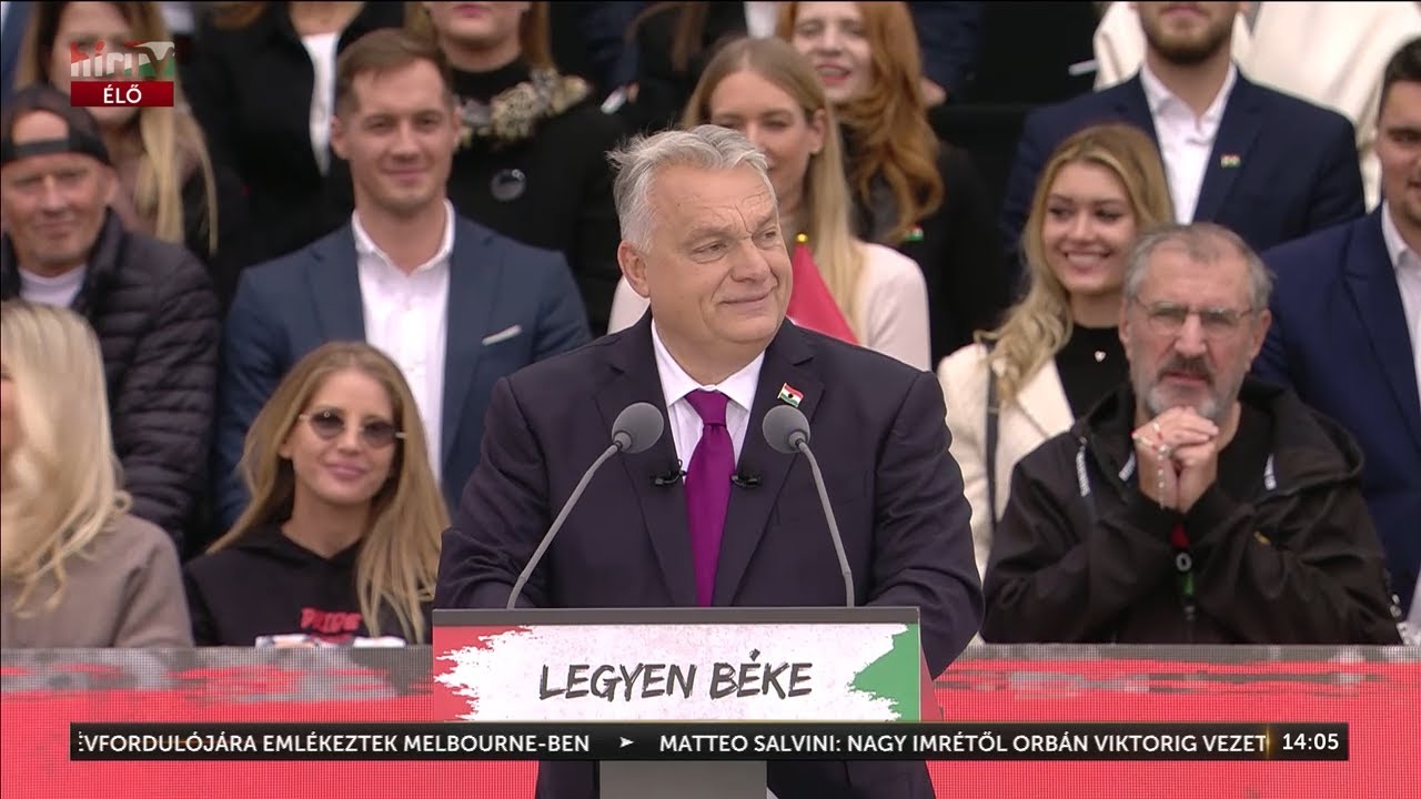 B&eacute;kemenet - Orb&aacute;n Viktor besz&eacute;de - H&iacute;rTV