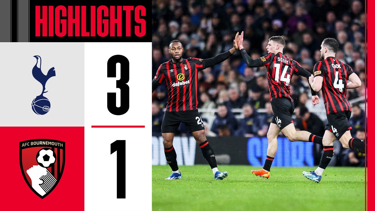 Alex Scott nets first goal as Spurs end unbeaten run | Tottenham Hotspur 3-1 AFC Bournemouth