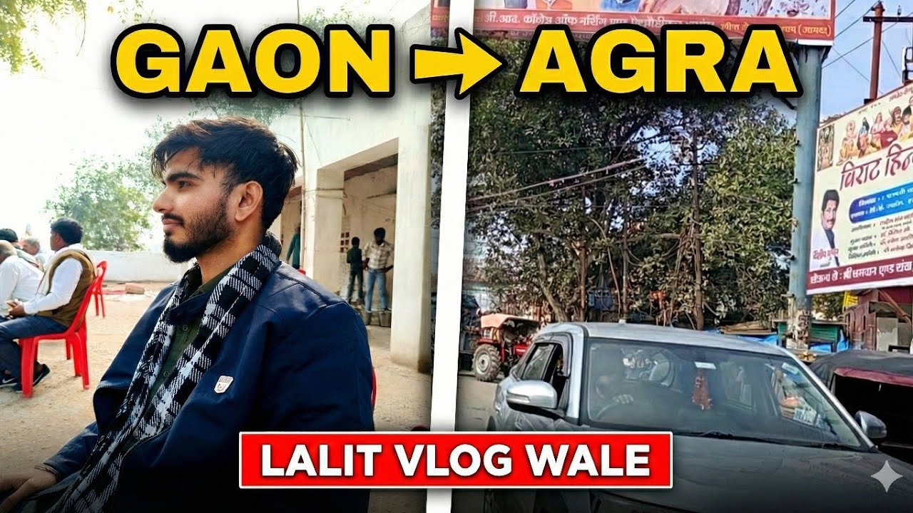 Gaon se Agra: Bike par itna lamba safar! 😱 Raste mein kya mila? LalitVlogwale lalitvlogwale