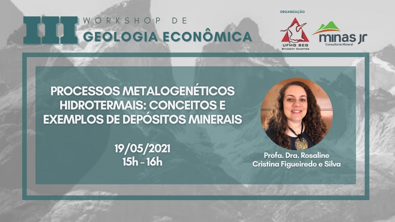 Palestra I - Processos Metalogenéticos hidrotermais: conceitos e exemplos de depósitos minerais