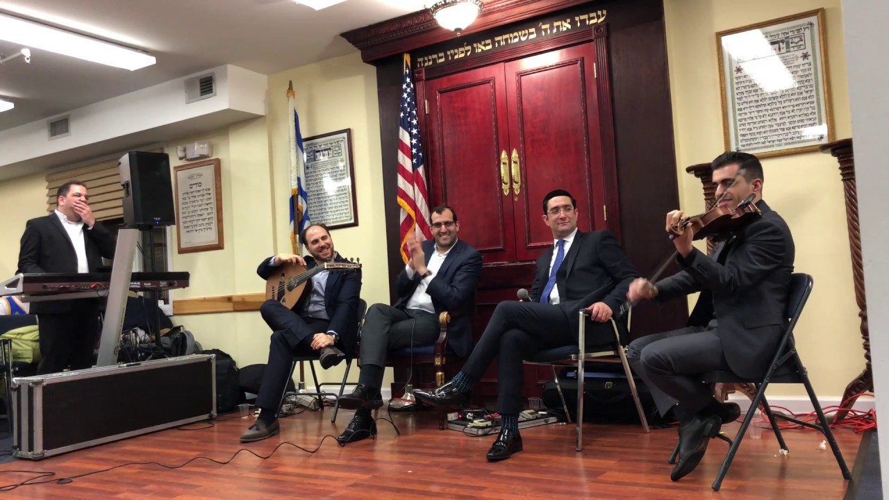 R. Yohai Cohen & Mordechai Salem at Shaare Shalom Purim Party part 2
