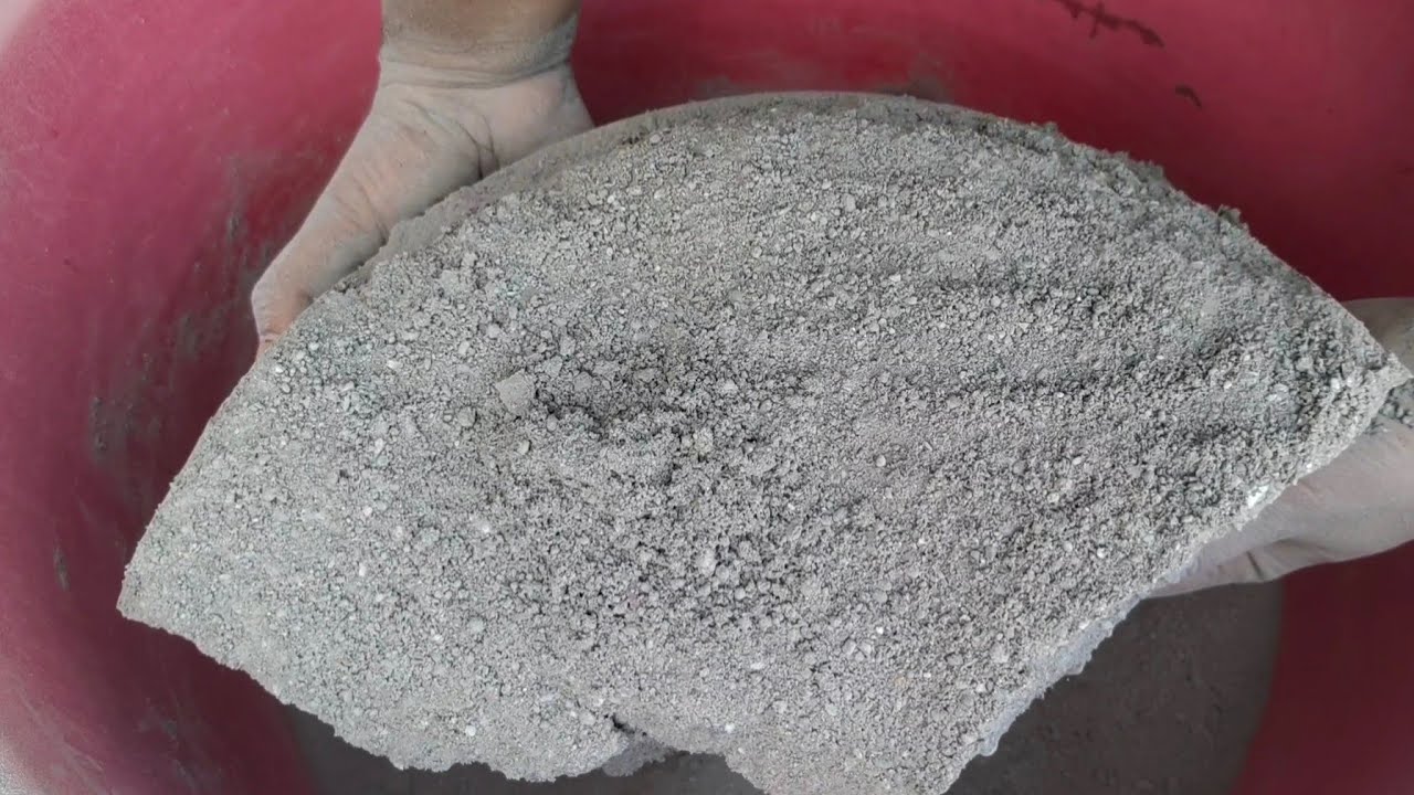 Asmr - Soft dusty 🌪️ gritty sand cement full dry crumbling
