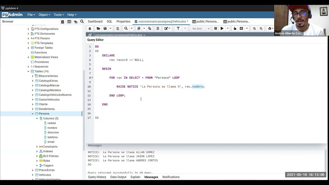 Funciones y Procedimientos Almacenados en PostgreSQL