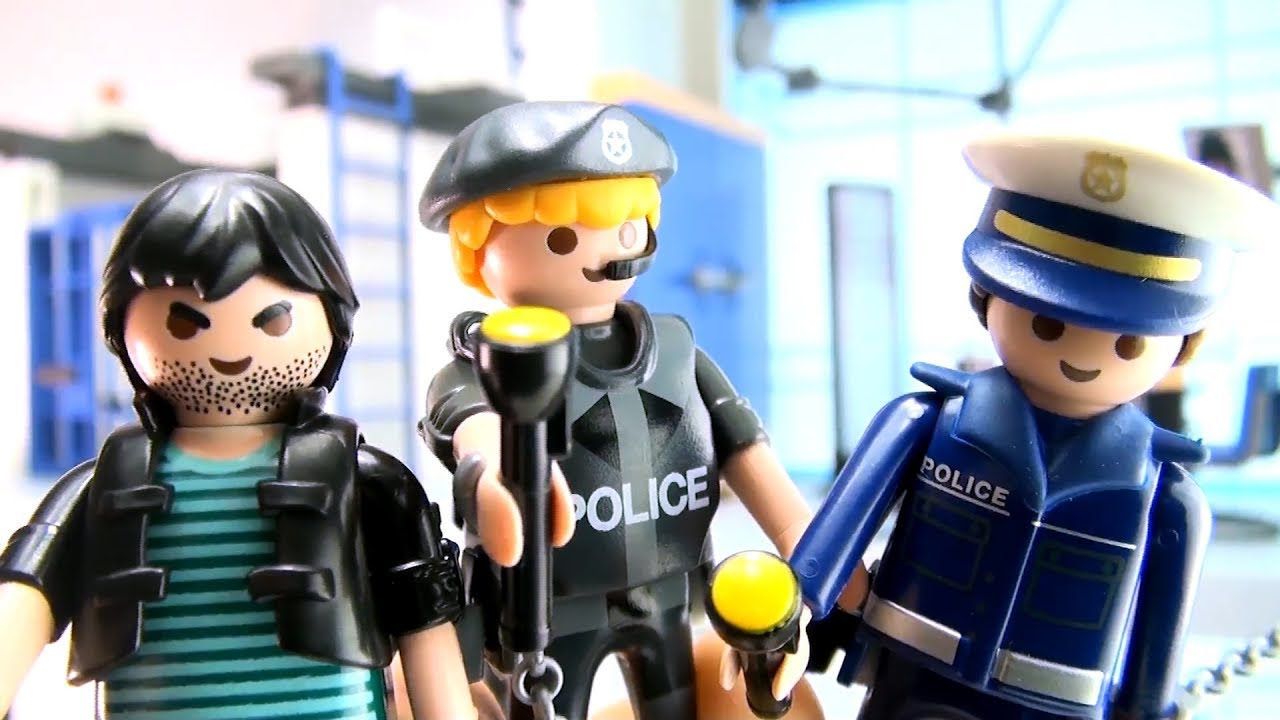 Playmobil Police Station with Alarm System 5182 - Jail cell suspect room - Playmobil Polizeistation