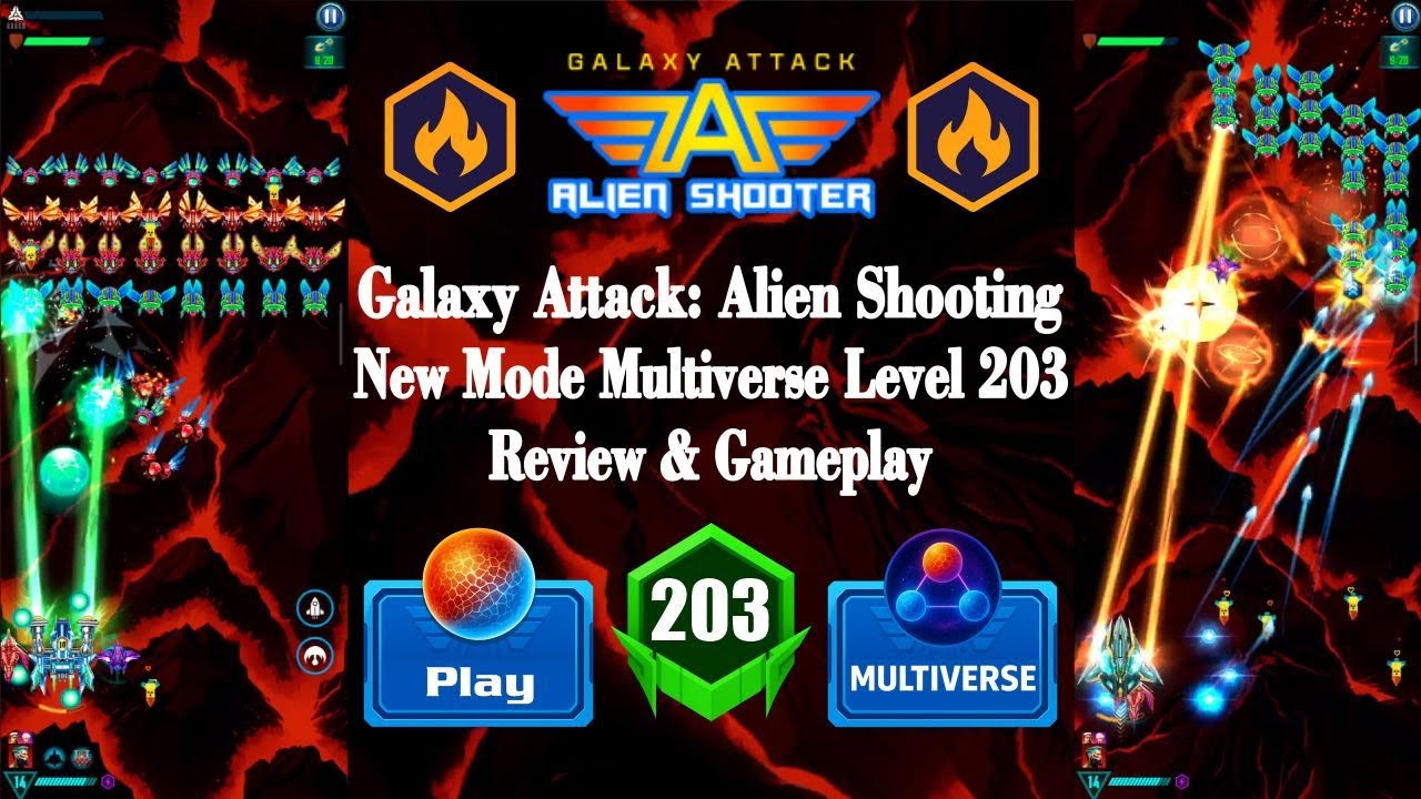🚀Galaxy Attack: Alien Shooting | New Campaign Multiverse Lv.203 Review & Epic Gameplay Apache Gamers