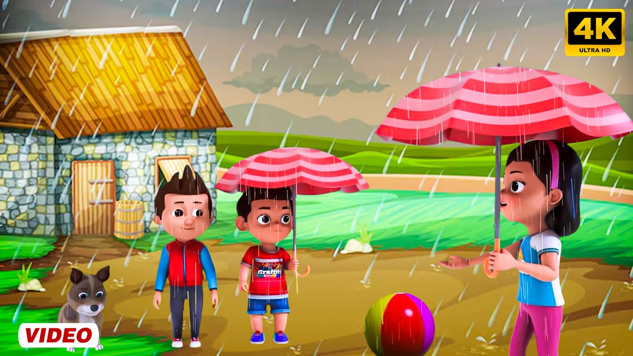 Barish Aayi Cham Cham Cham | बारिश आयी छम छम छम | Kids Rhymes in Hindi | Sumu Nursery Rhymes