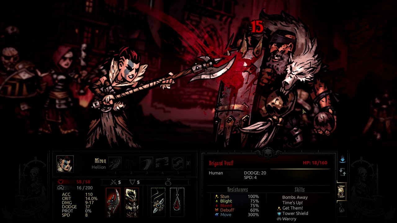 Defend the Hamlet! Darkest Dungeon Brigand Vvulf Boss