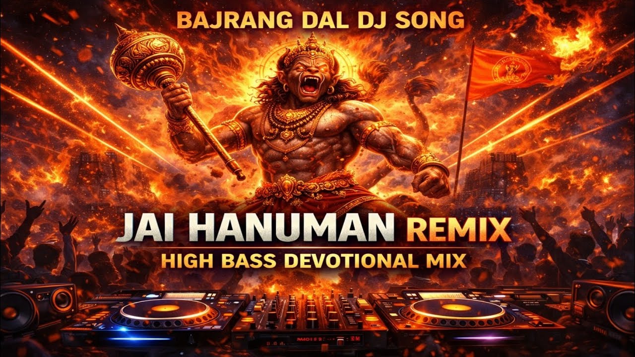 🚩 Bajrang Dal DJ Song | Jai Hanuman Remix | High Bass Devotional Mix