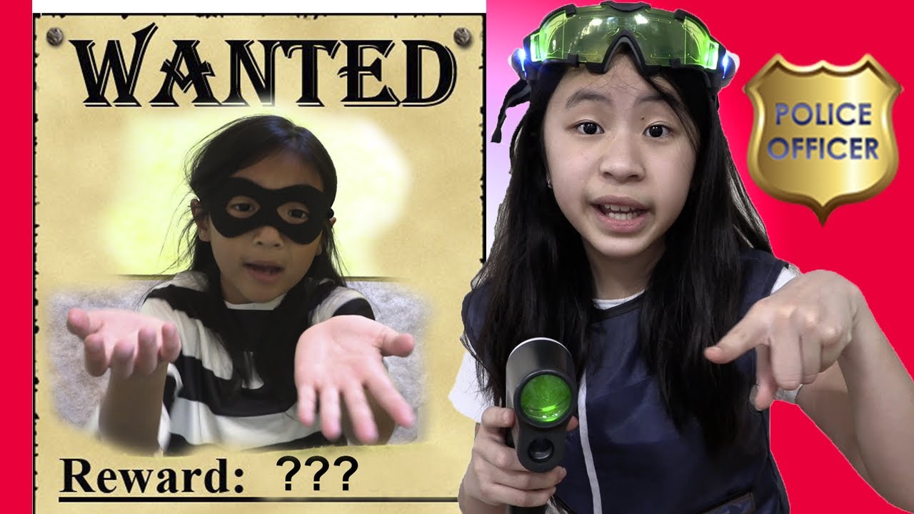 Pretend Play Police On Wanted Person Hide and Seek