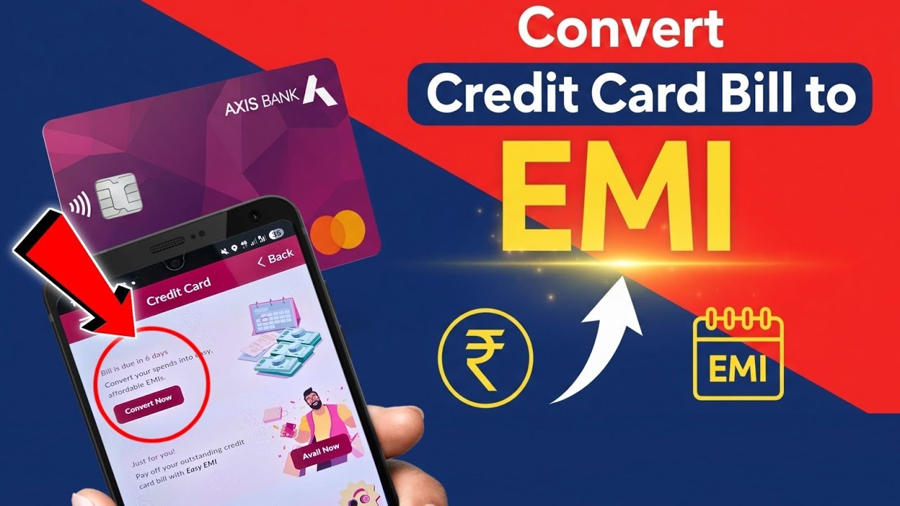 Axis Bank Credit Card Bill Convert to Emi || Axis Bank Credit Card EMI