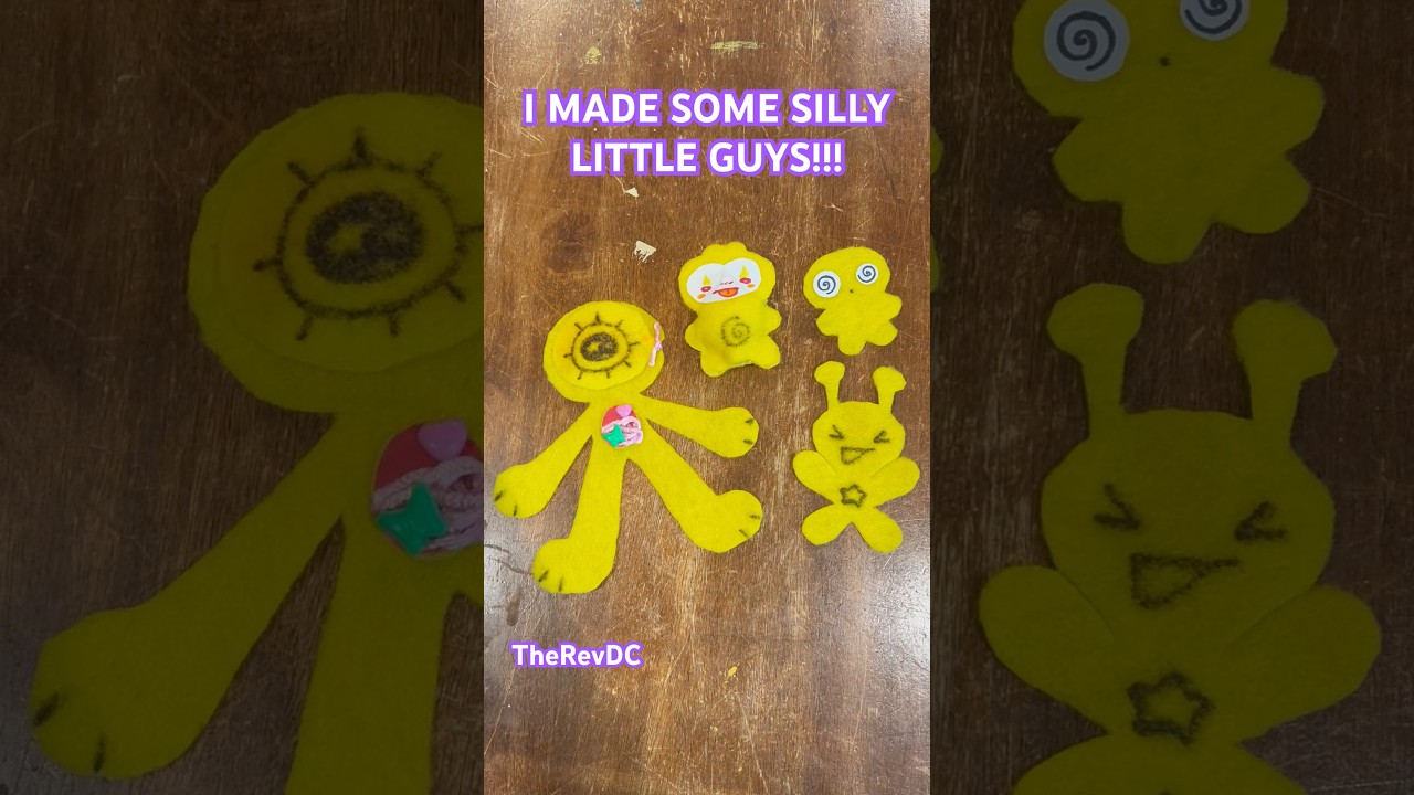 silly little felt creatures :D #doll #feltcraft