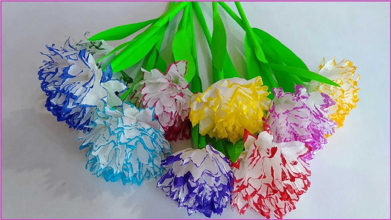How to Make Beautiful Flower from toilet paper-DIY paper craft | Easy craft idea 2019